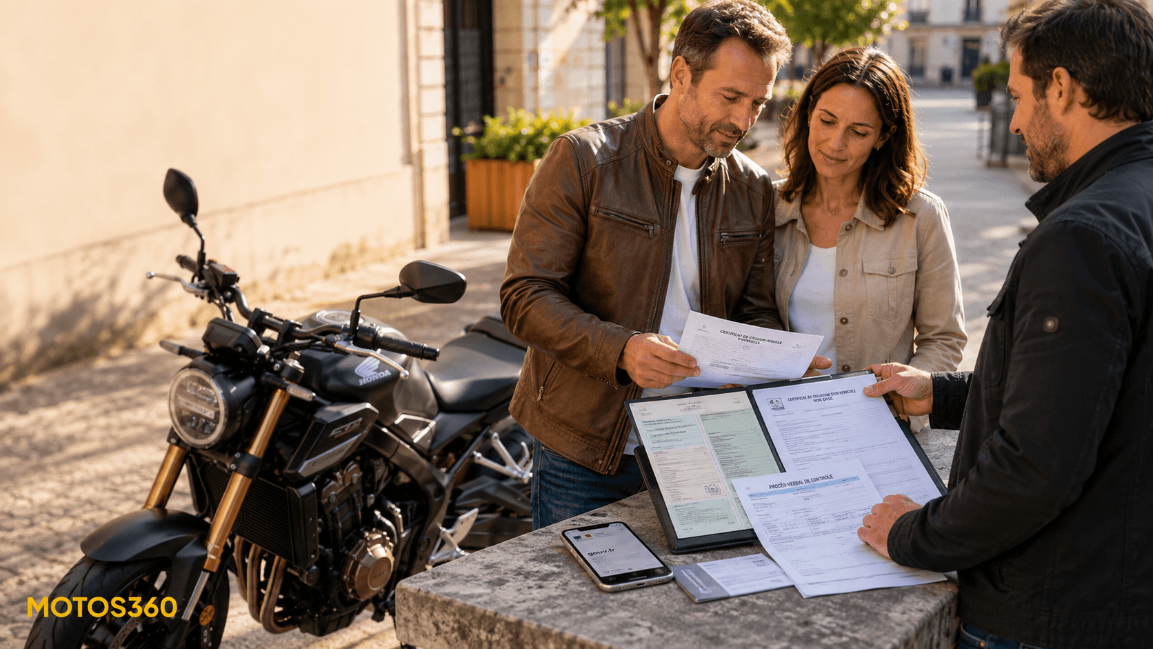 Quels documents sont obligatoires pour vendre une moto d'occasion en France ?